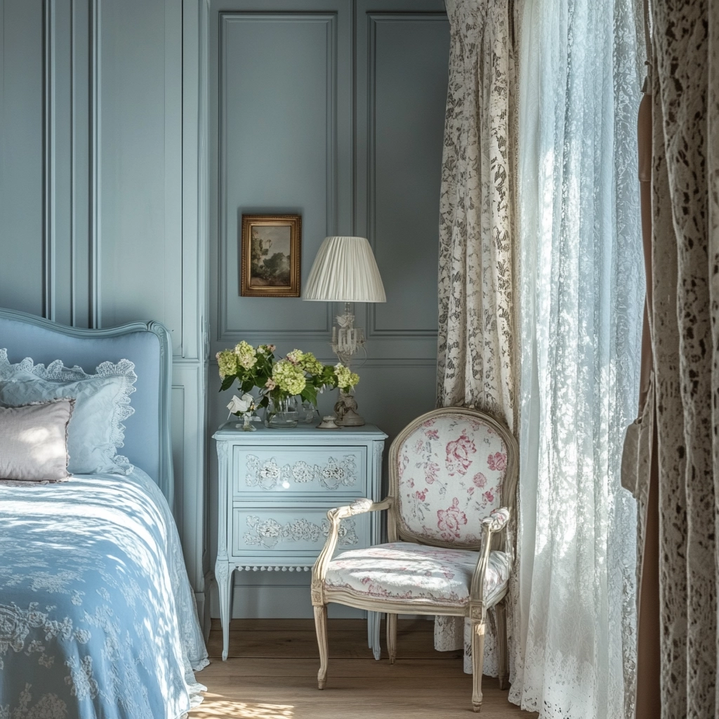 blue farmhouse bedroom 33