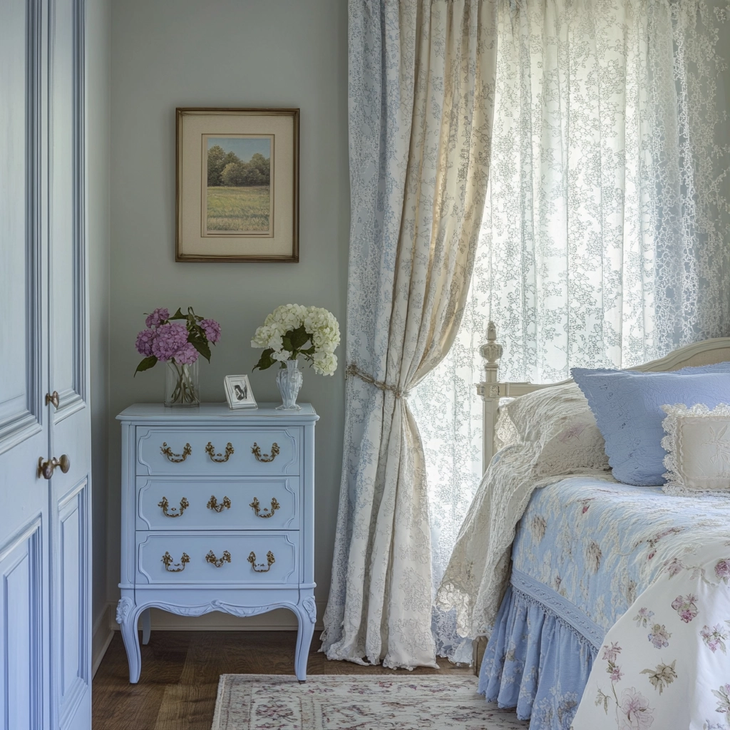 blue farmhouse bedroom 34