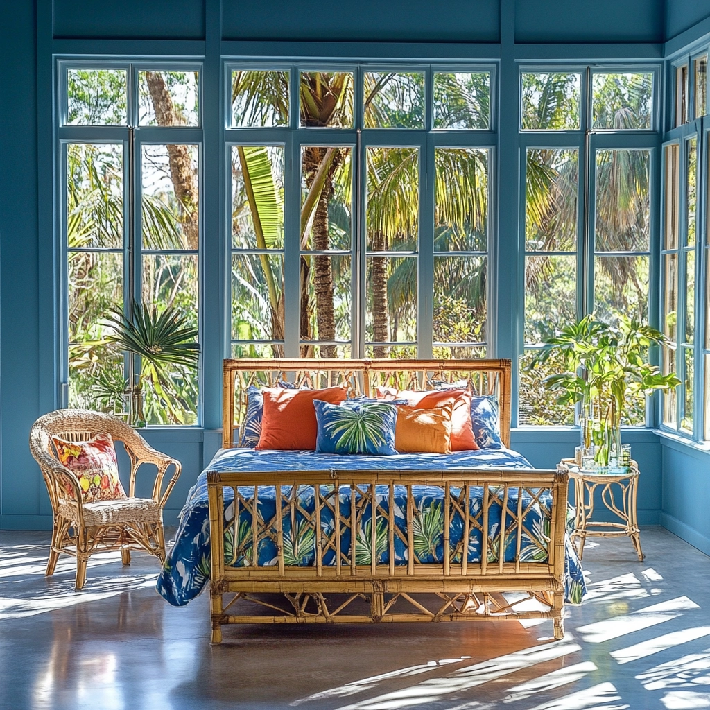 blue farmhouse bedroom 47