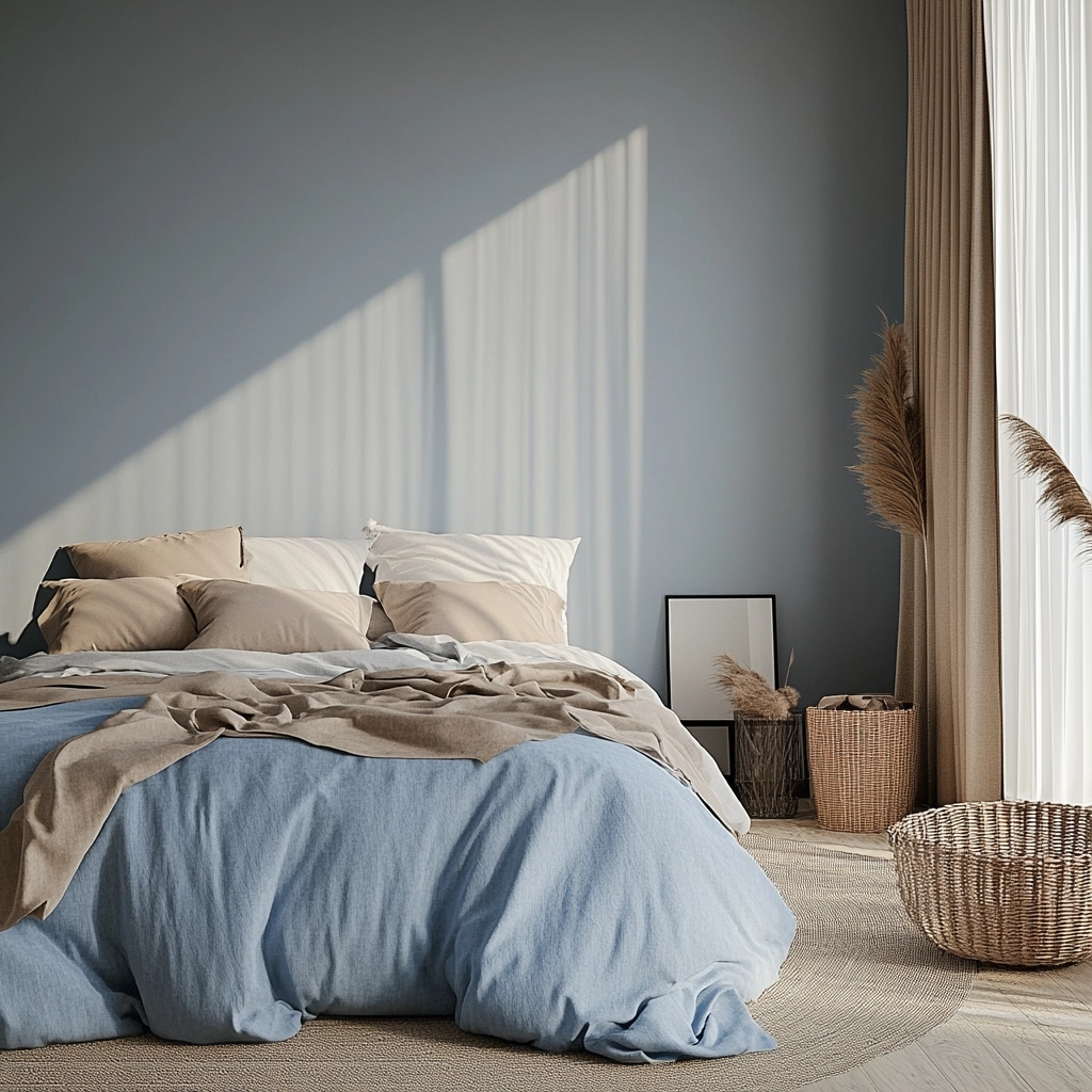 blue farmhouse bedroom 62