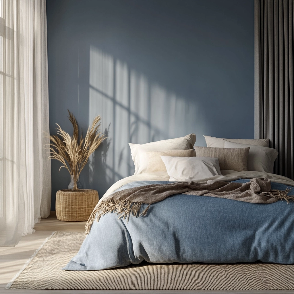 blue farmhouse bedroom 63
