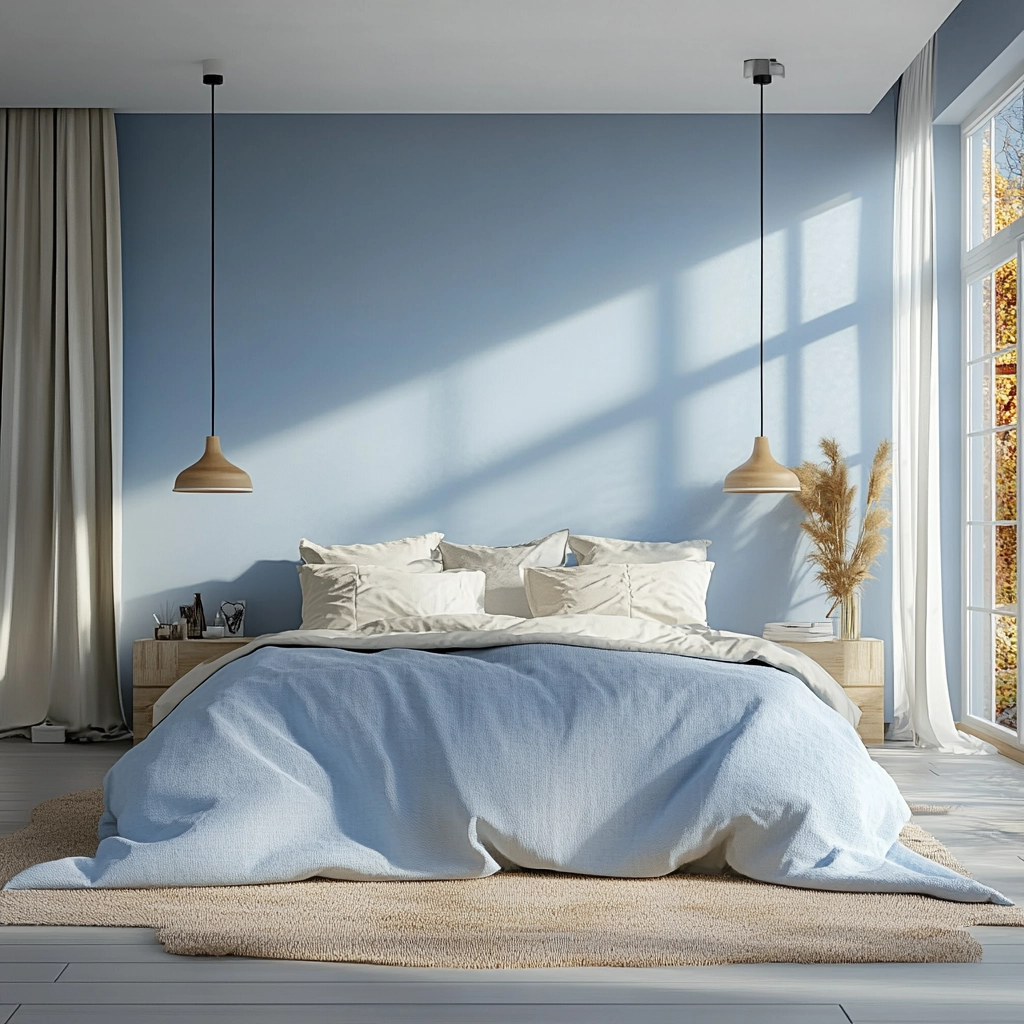 blue farmhouse bedroom 64