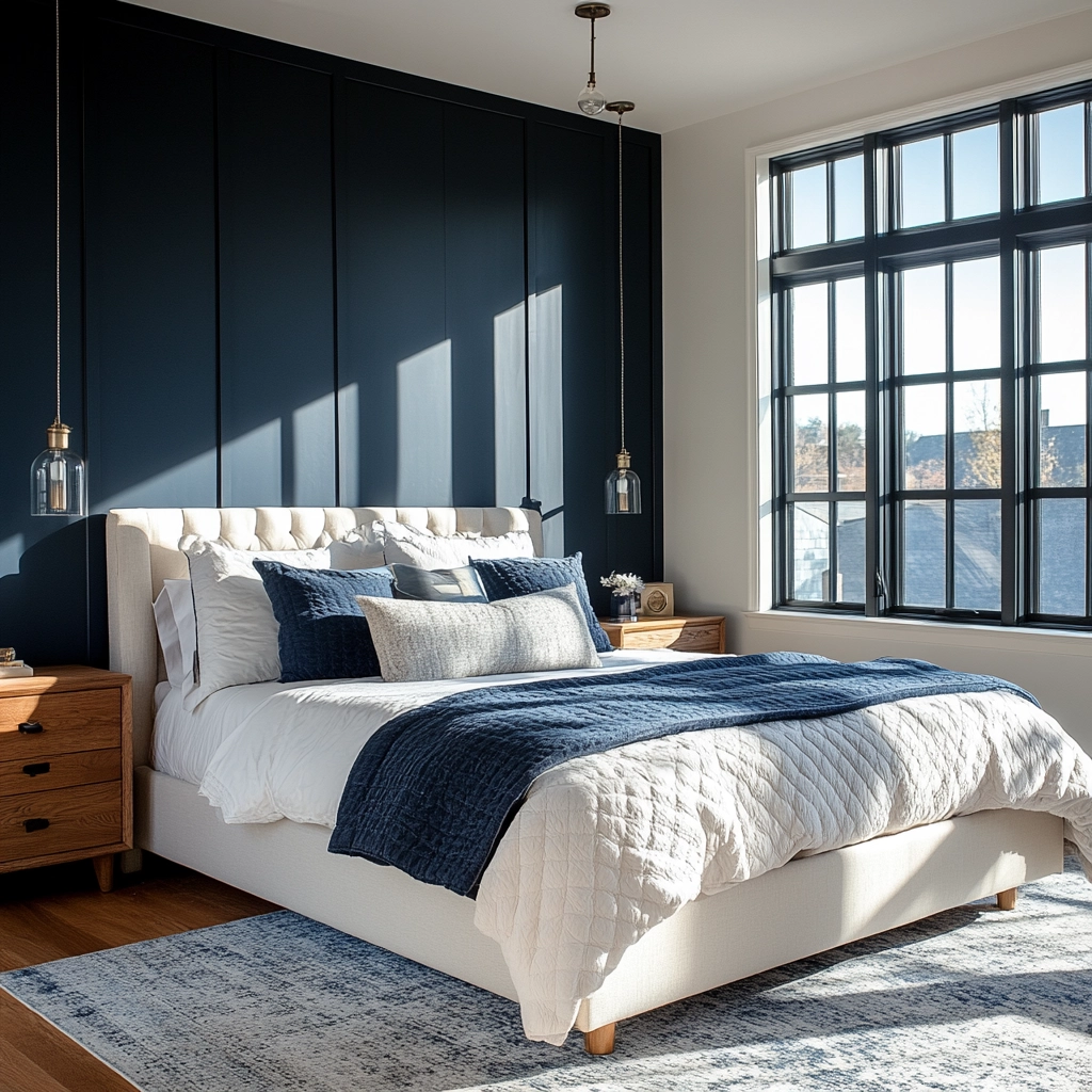 blue farmhouse bedroom ideas 10
