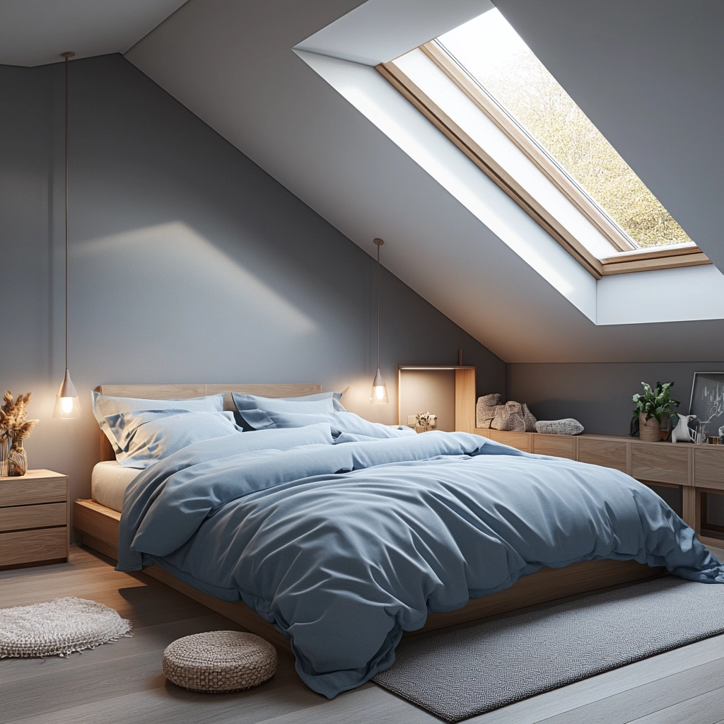 blue farmhouse bedroom ideas 15