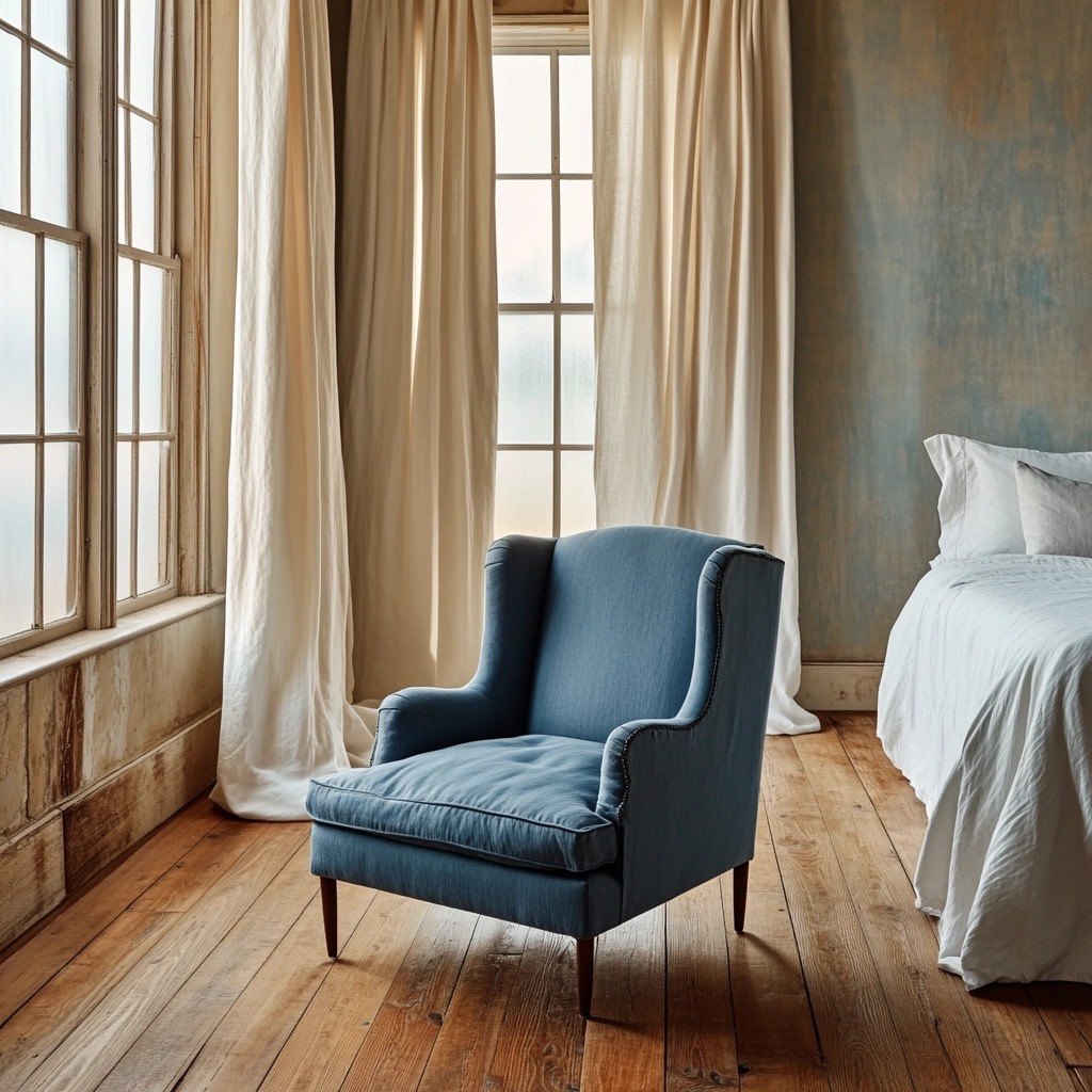 blue farmhouse bedroom ideas 17