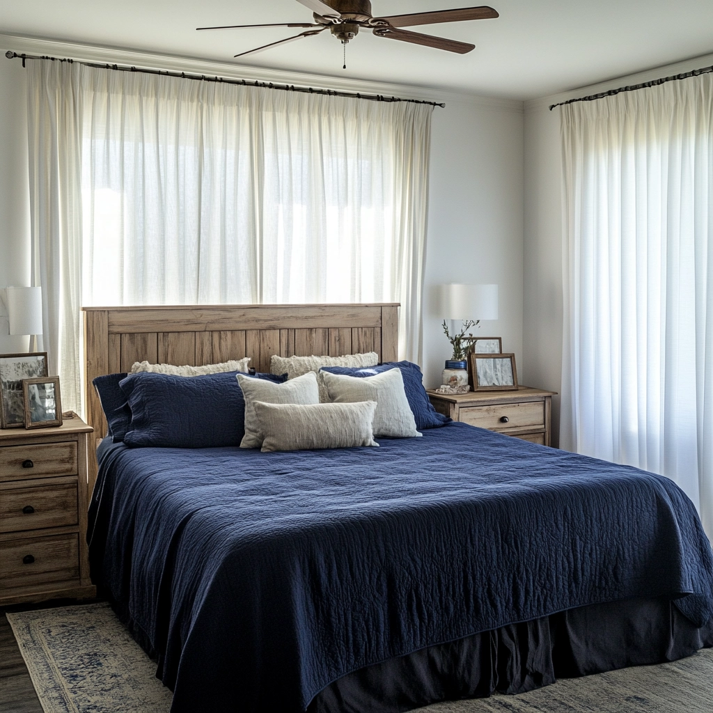 blue farmhouse bedroom ideas 2