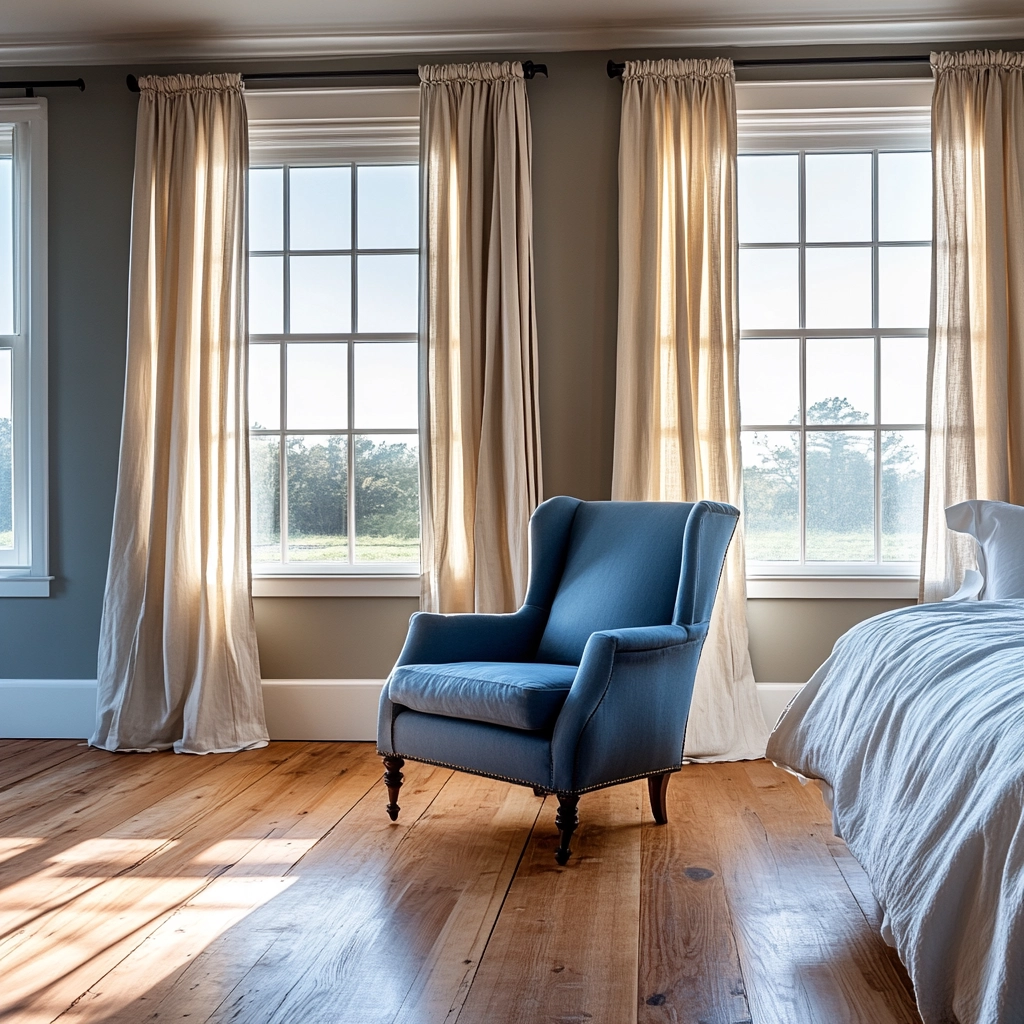 blue farmhouse bedroom ideas 20
