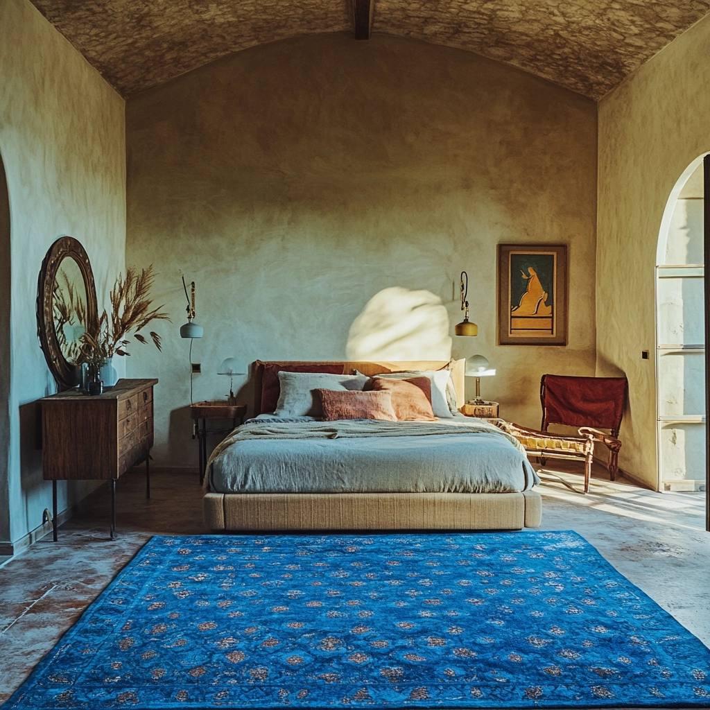 blue farmhouse bedroom ideas 24