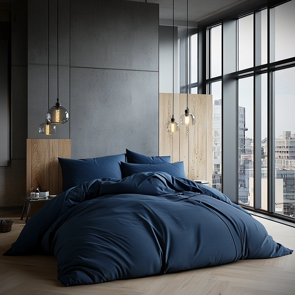 blue farmhouse bedroom ideas 30