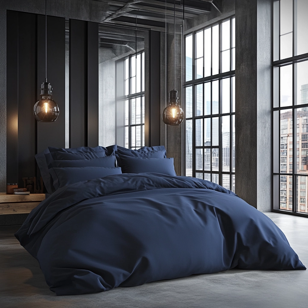 blue farmhouse bedroom ideas 32