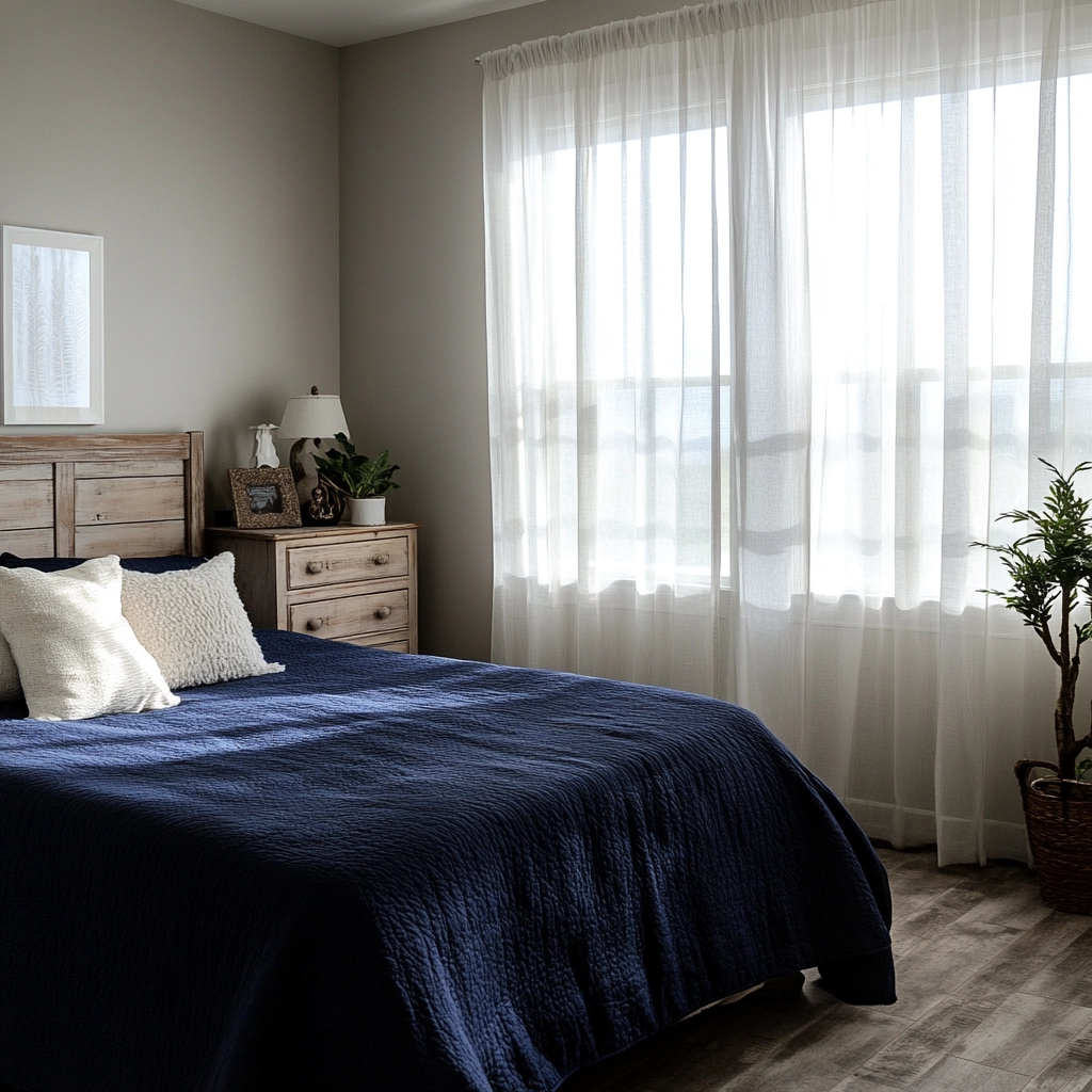 blue farmhouse bedroom ideas 4
