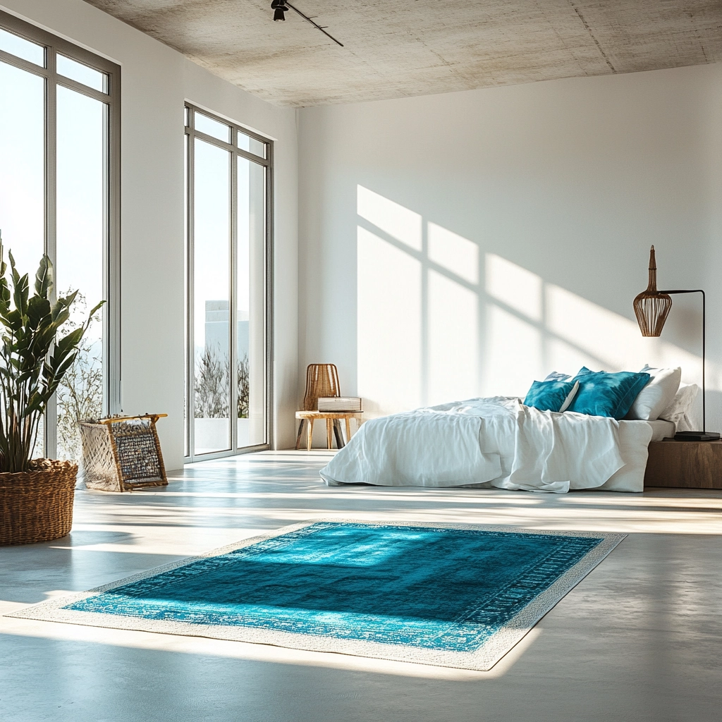 blue farmhouse bedroom ideas 42