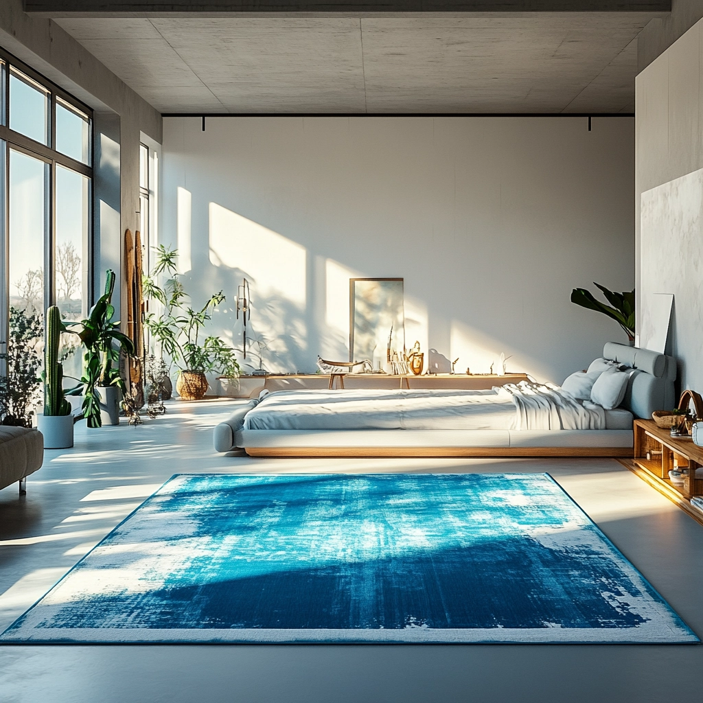 blue farmhouse bedroom ideas 44