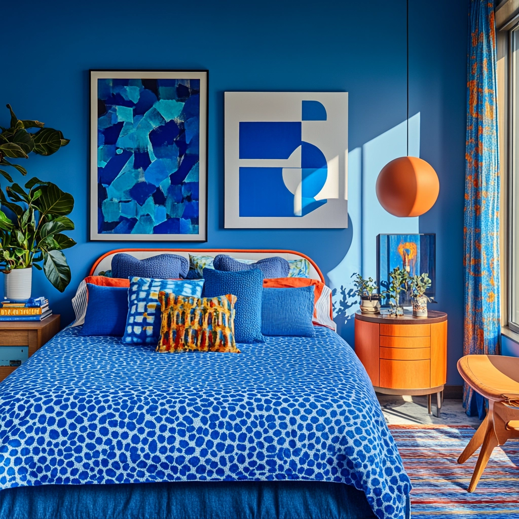 blue farmhouse bedroom ideas 80