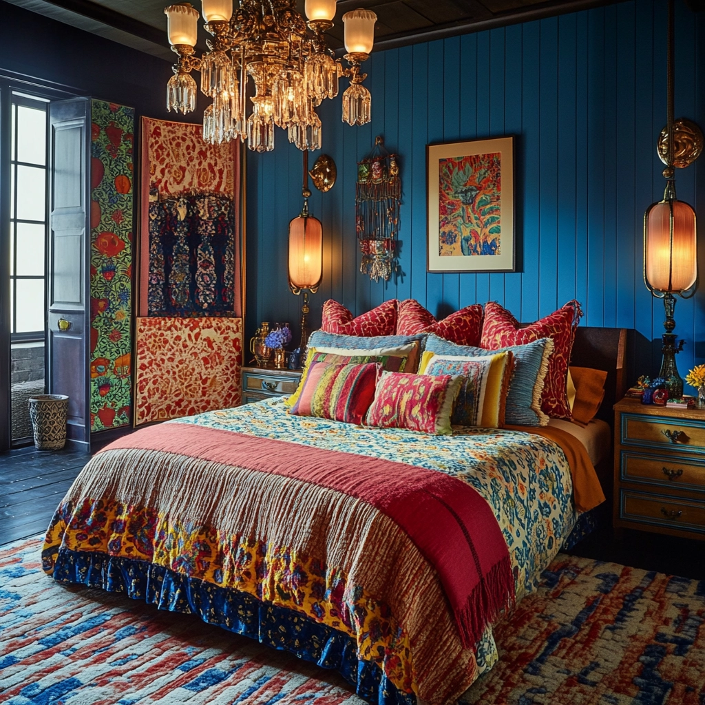 boho farmhouse bedroom 56