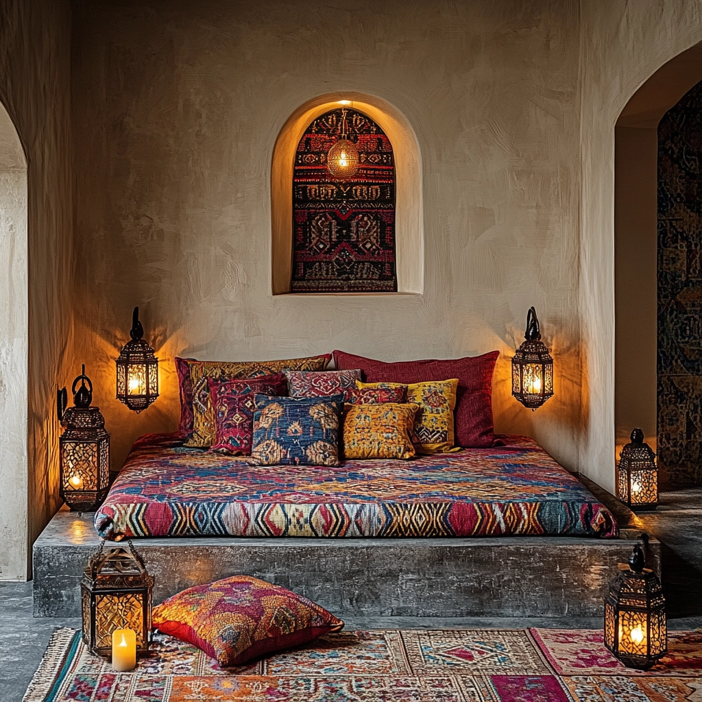 boho farmhouse bedroom 79
