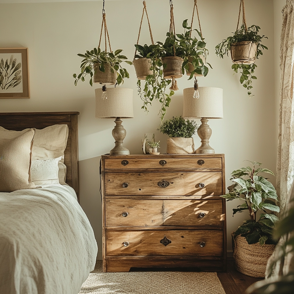 boho farmhouse bedroom decor 18