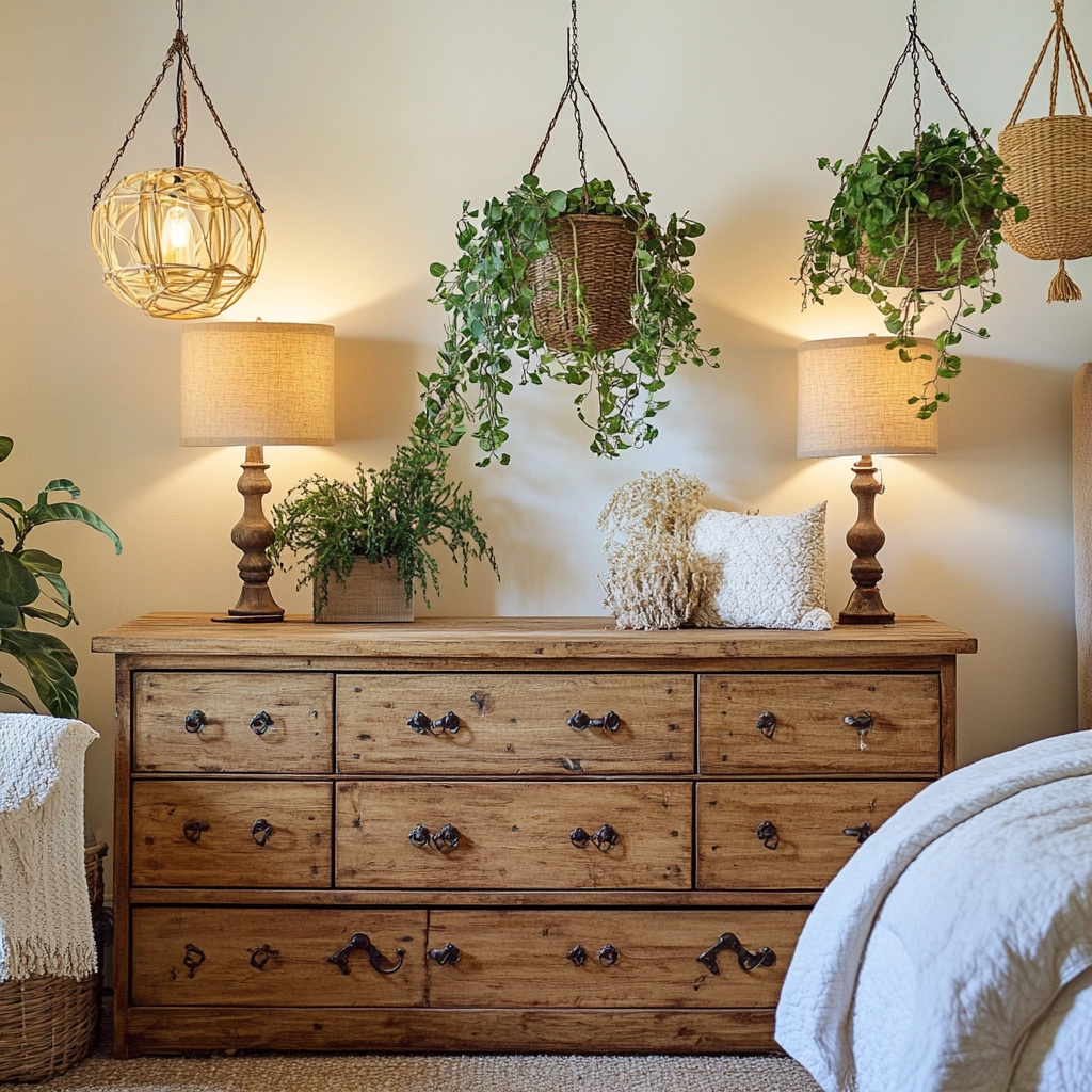 boho farmhouse bedroom decor 19