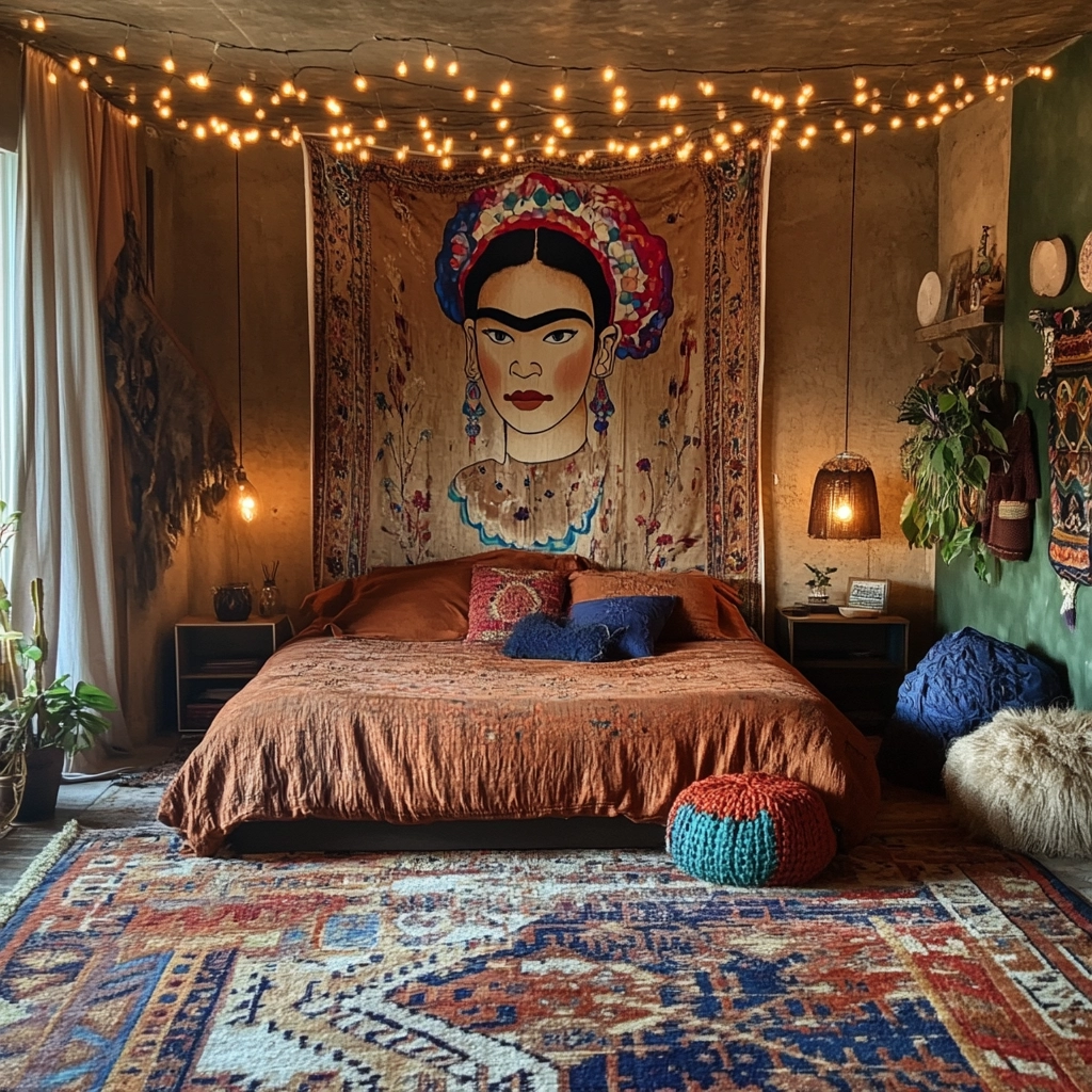 boho farmhouse bedroom decor 25