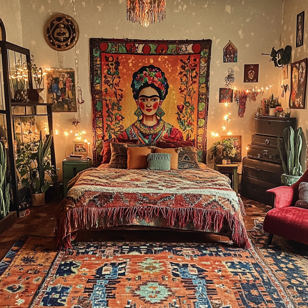boho farmhouse bedroom decor 26