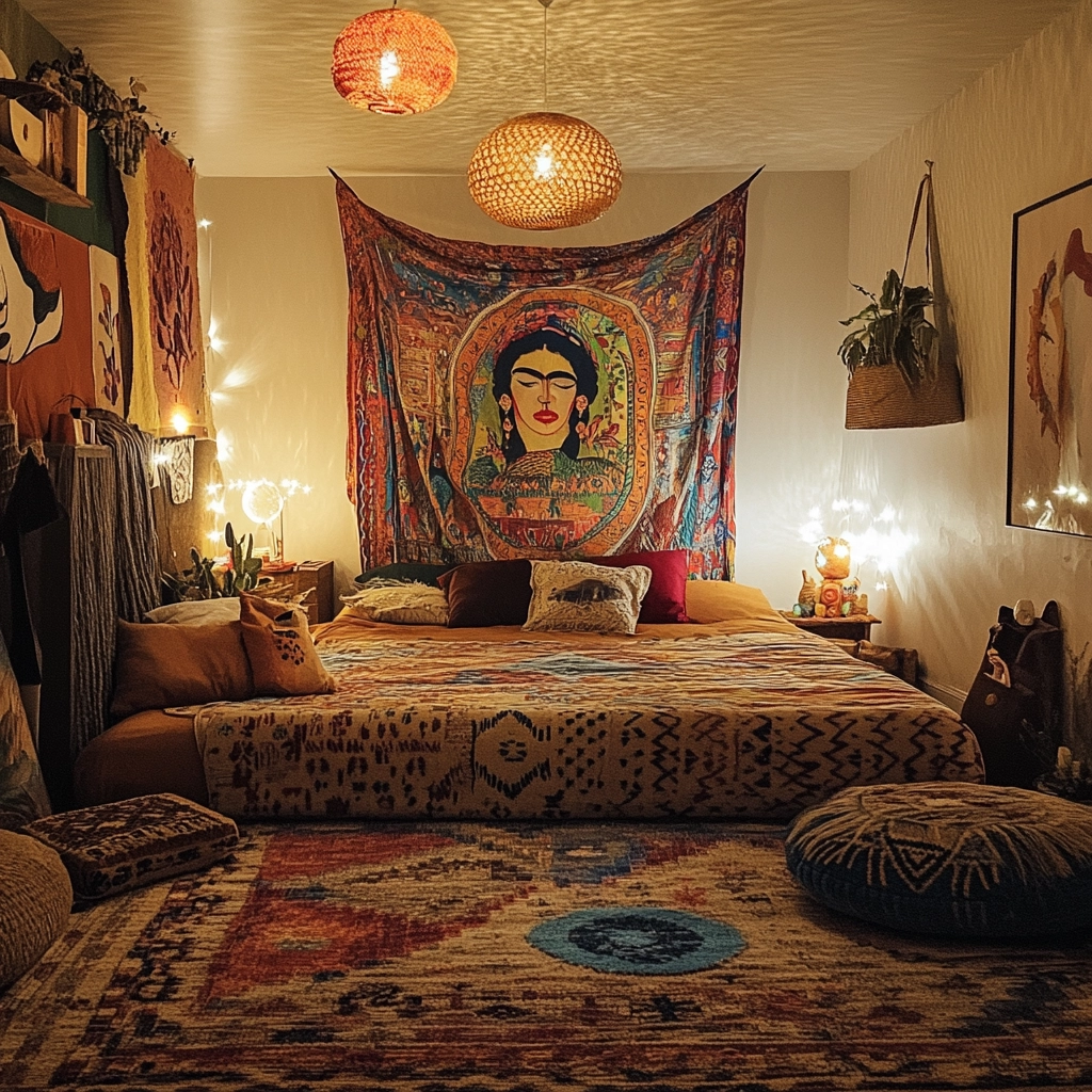 boho farmhouse bedroom decor 28