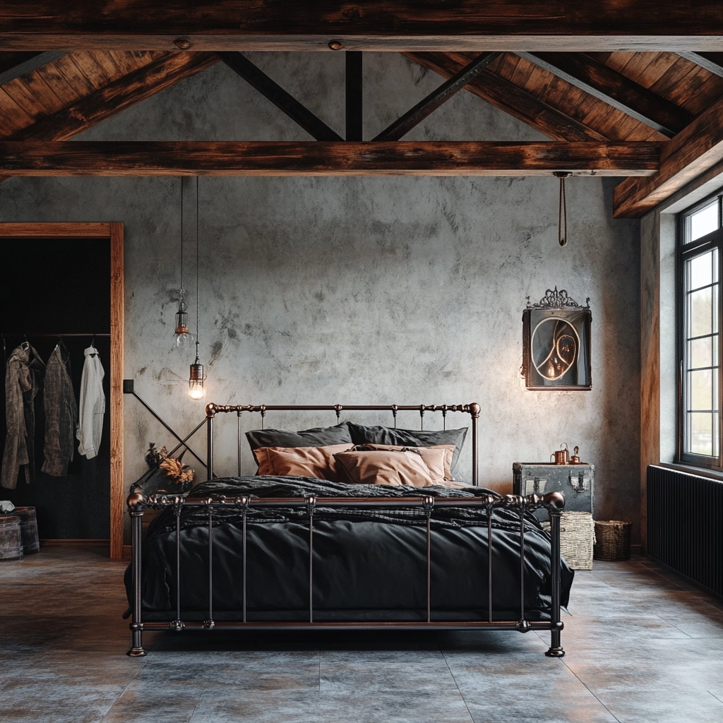 boho farmhouse bedroom decor 33