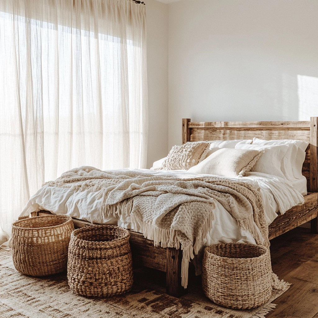 boho farmhouse bedroom decor 4