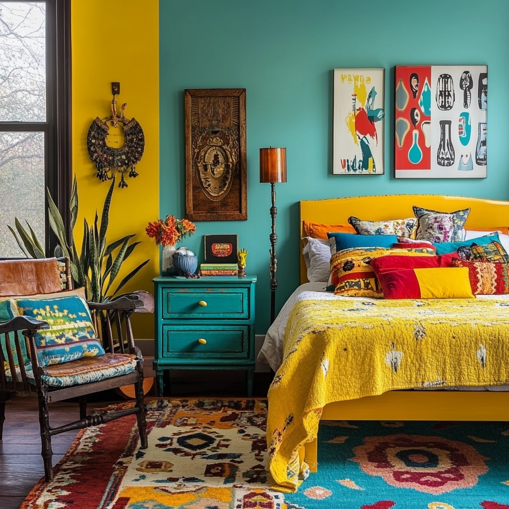 boho farmhouse bedroom decor 61