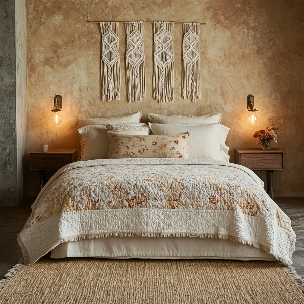 boho farmhouse bedroom decor 7