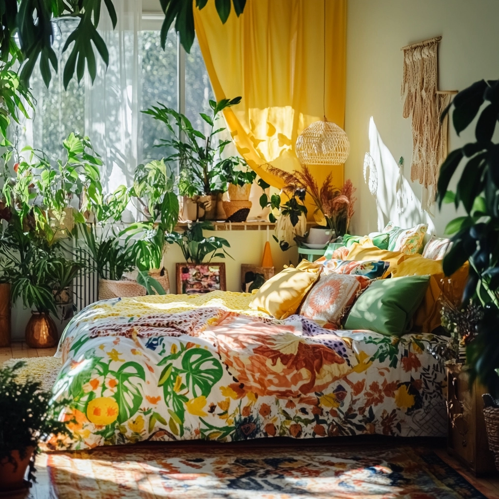 boho farmhouse bedroom decor 72