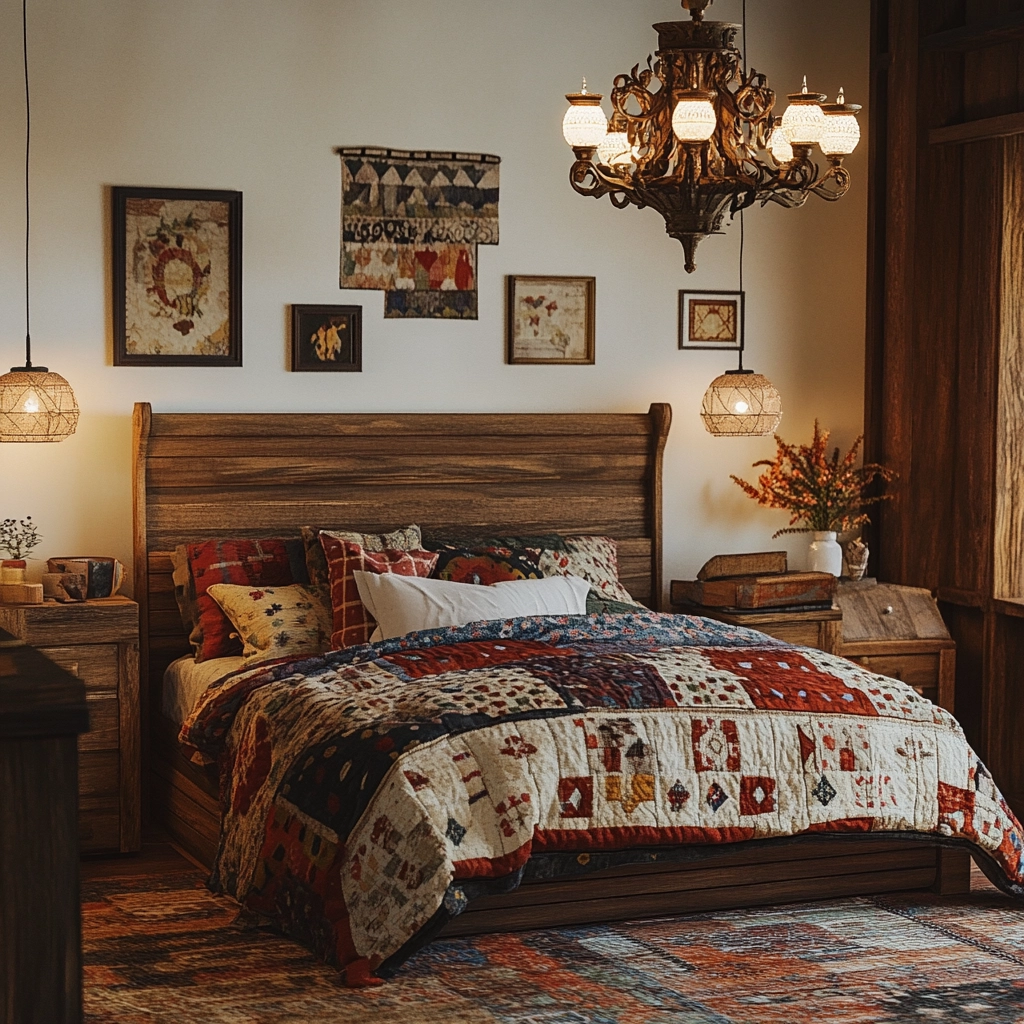 boho farmhouse bedroom decor 79