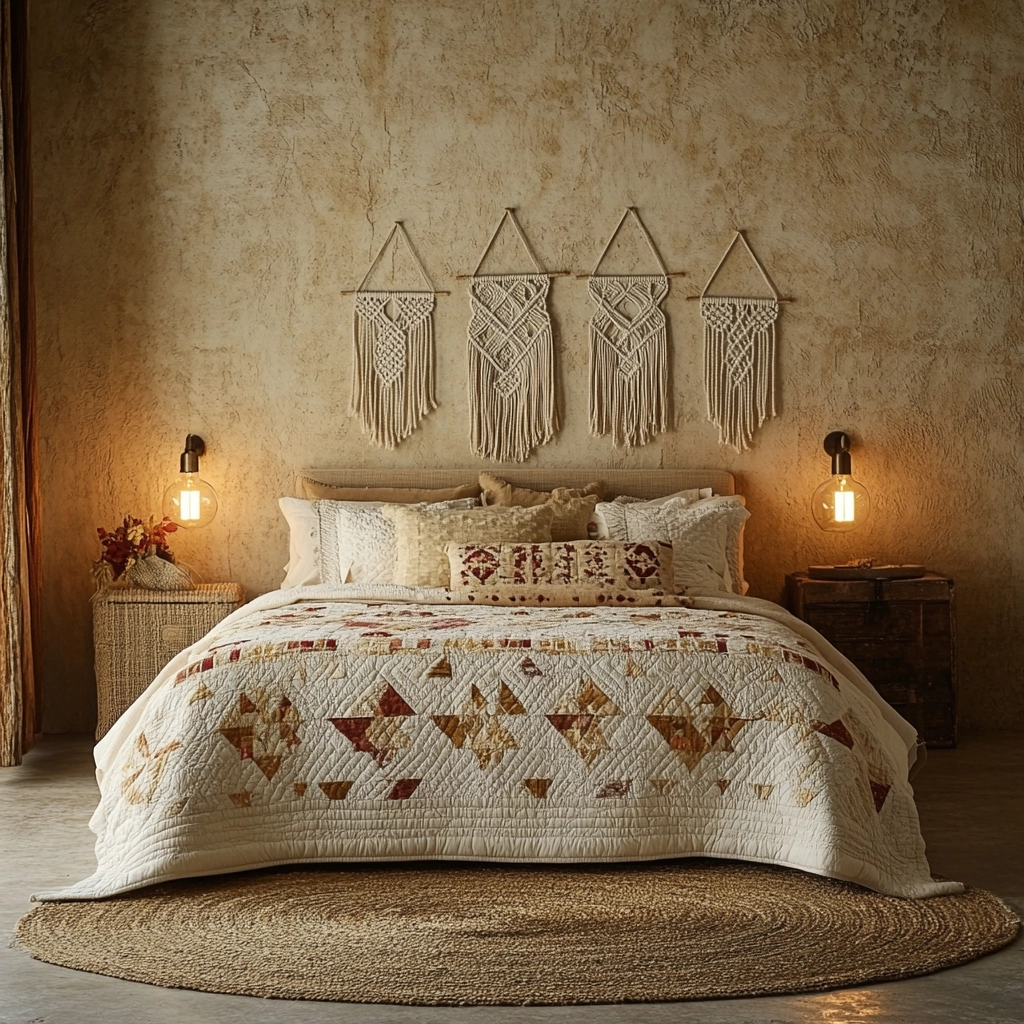 boho farmhouse bedroom decor 8