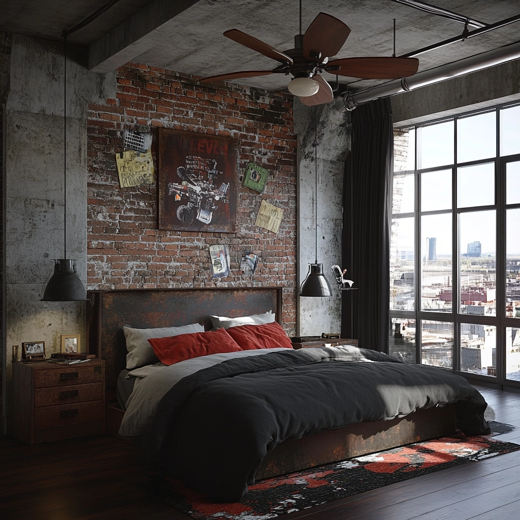 boy farmhouse bedroom 73
