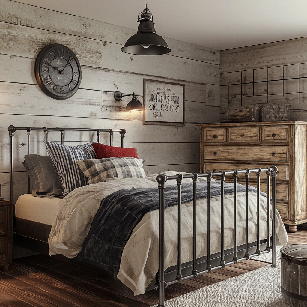 boy farmhouse bedroom 9