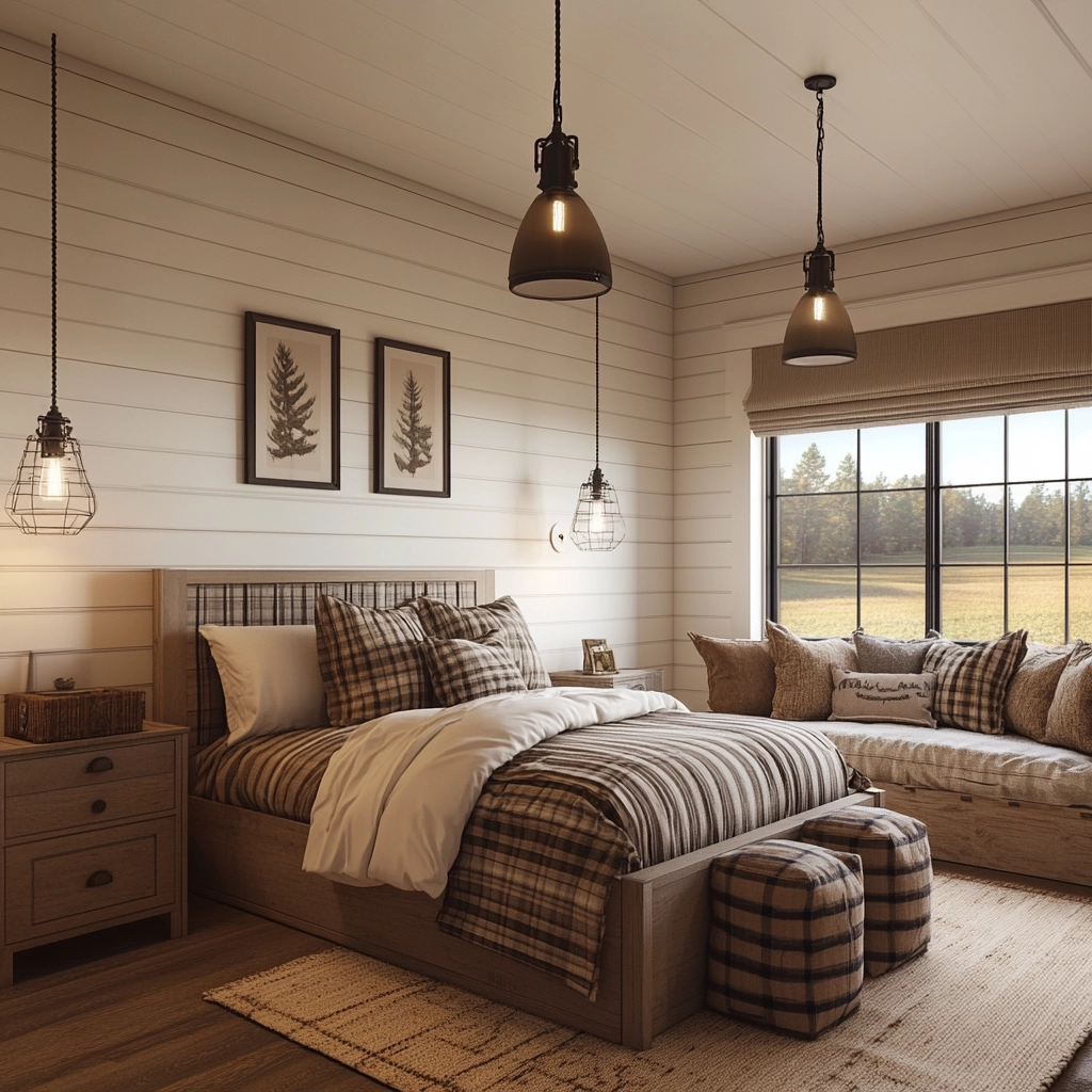 boys farmhouse bedroom 25