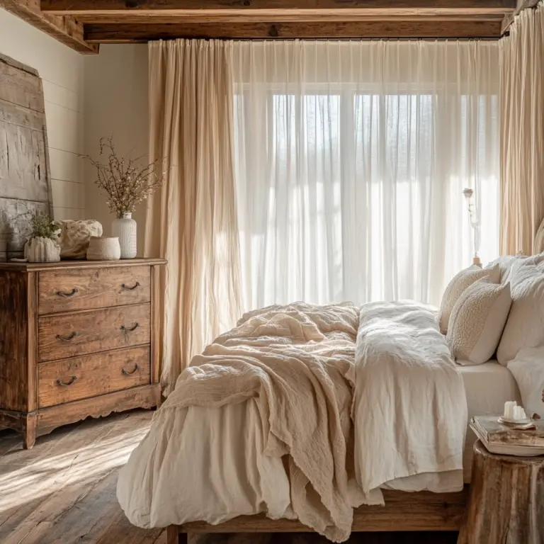 classy farmhouse bedroom 1
