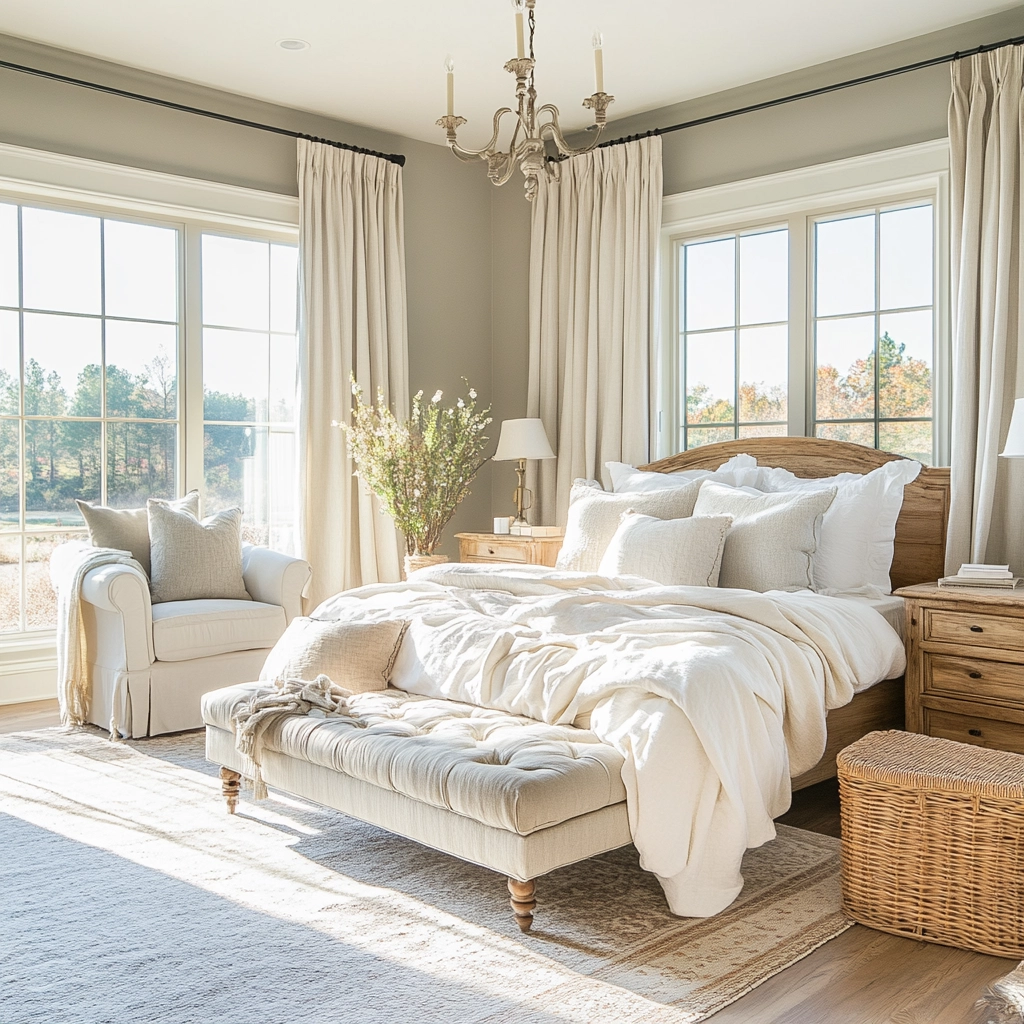 classy farmhouse bedroom 10