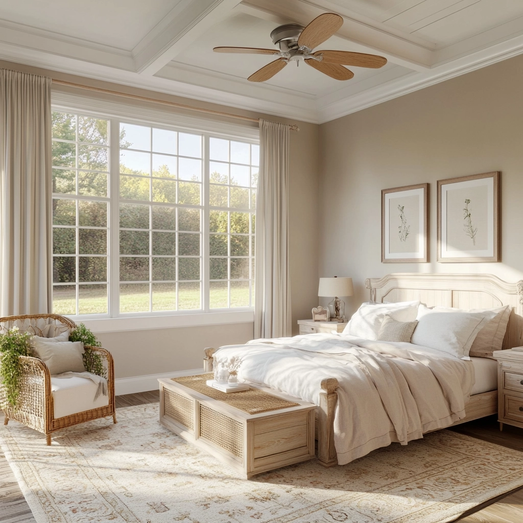 classy farmhouse bedroom 12