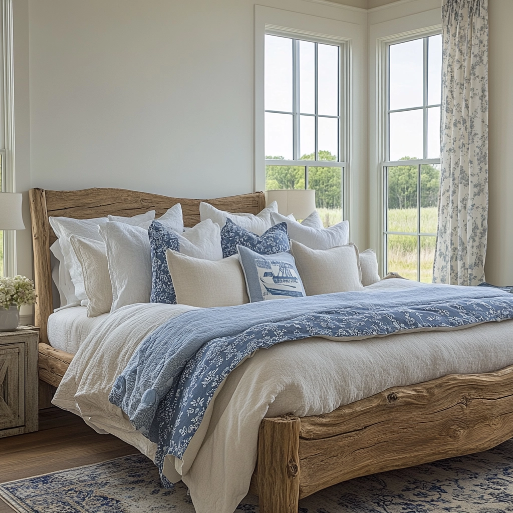 classy farmhouse bedroom 27