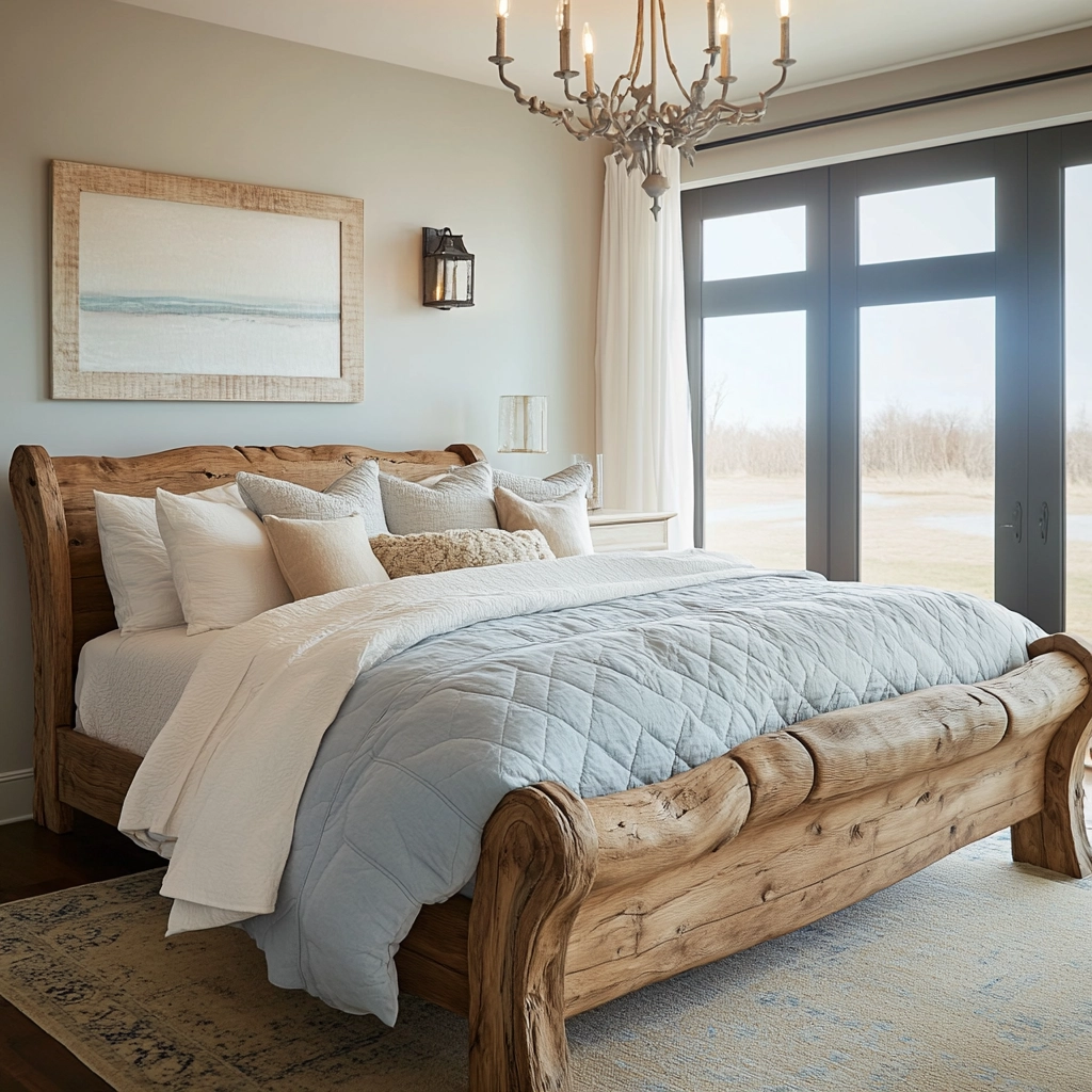 classy farmhouse bedroom 28