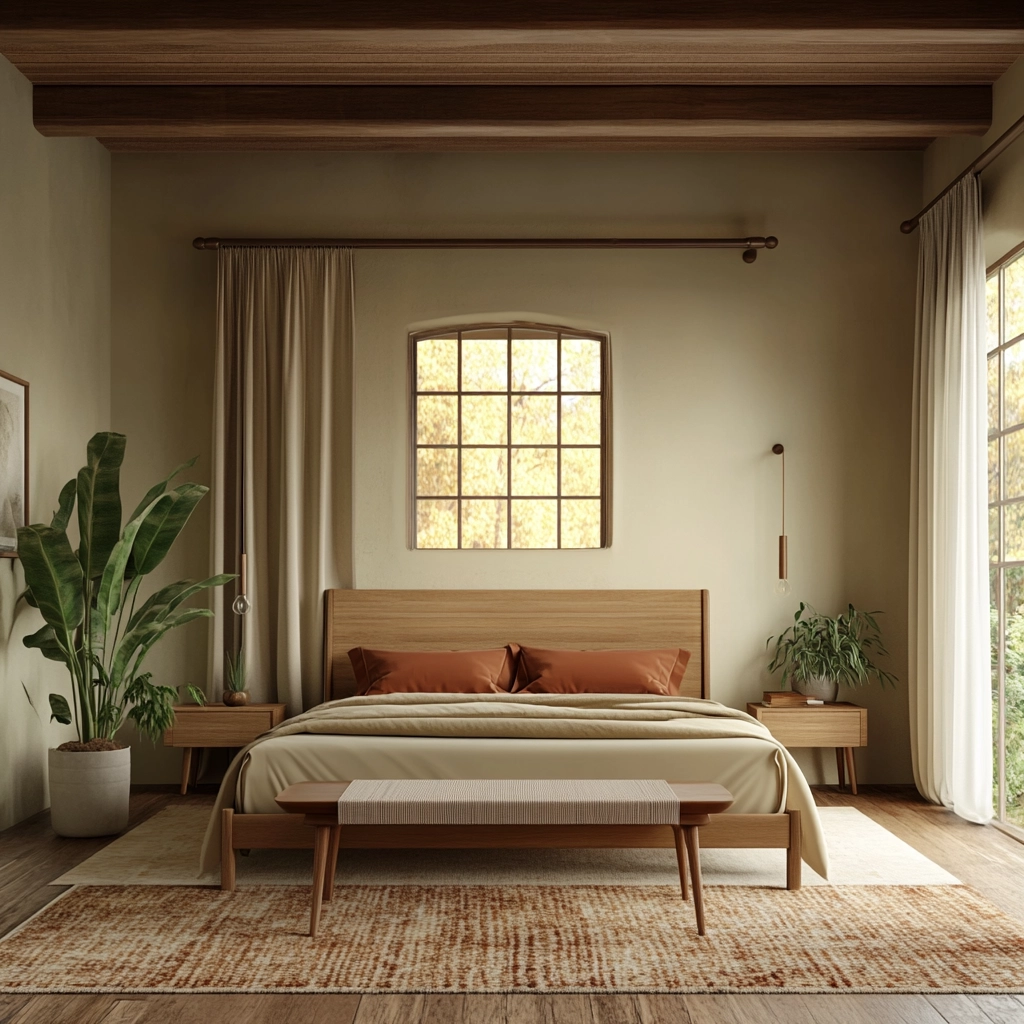 classy farmhouse bedroom 39
