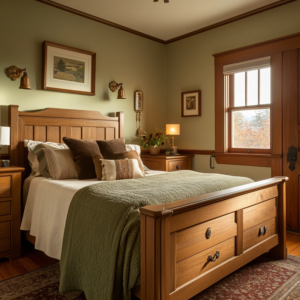 classy farmhouse bedroom 73