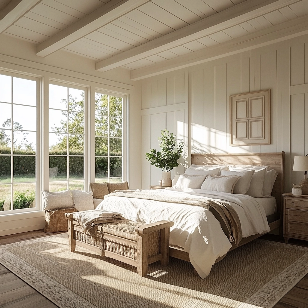 classy farmhouse bedroom 9