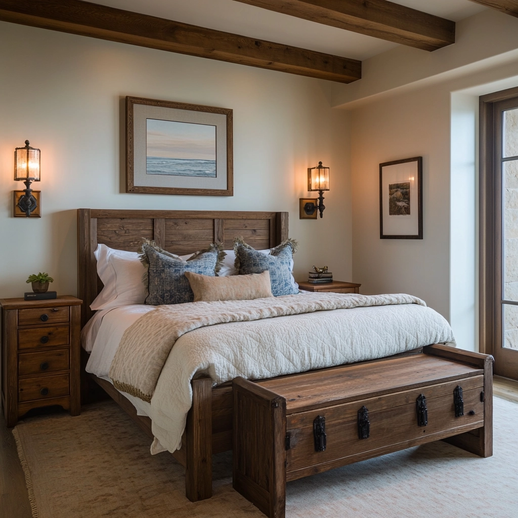 coastal farmhouse bedroom 75