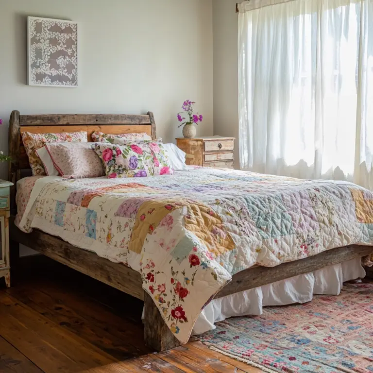 colorful farmhouse bedroom 1