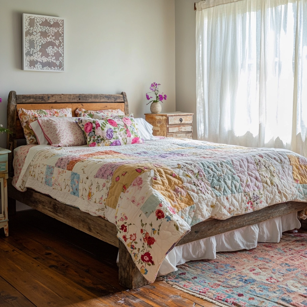 colorful farmhouse bedroom 1
