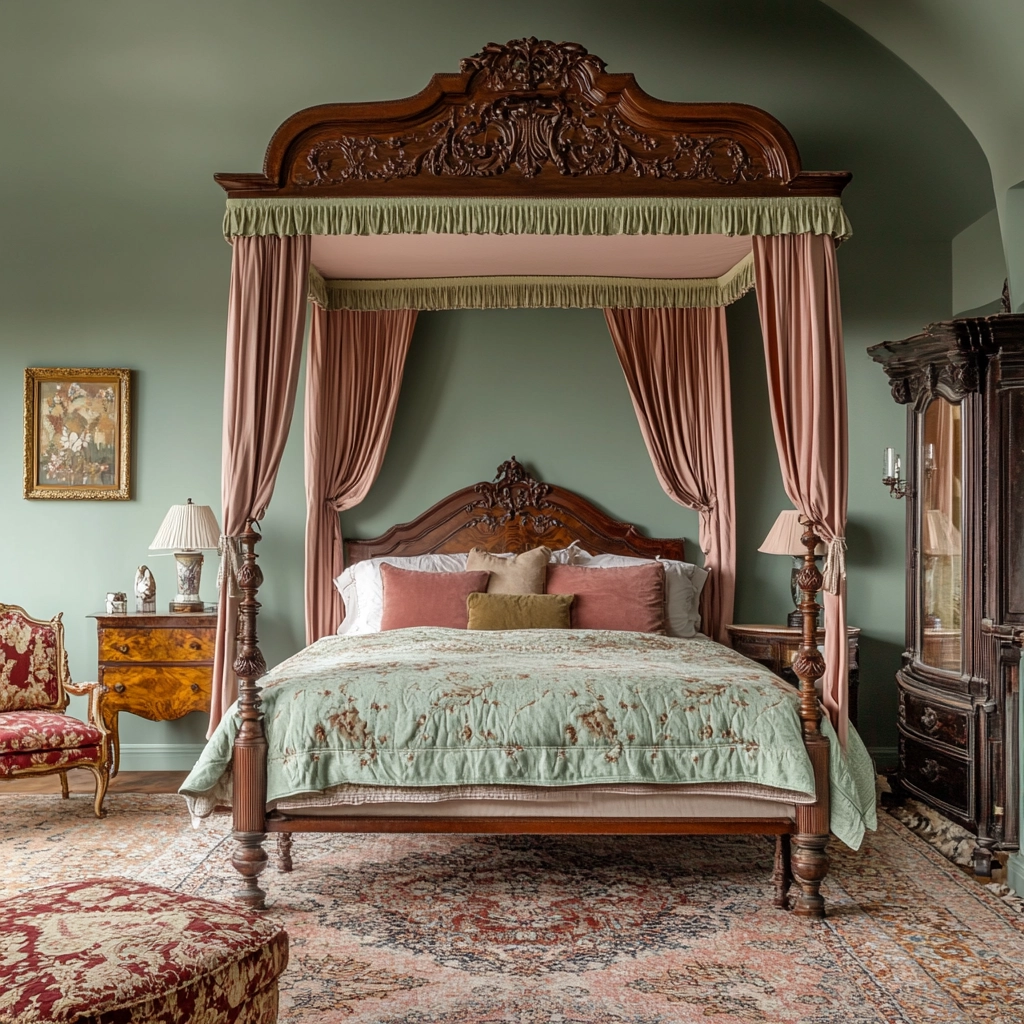 colorful farmhouse bedroom 26