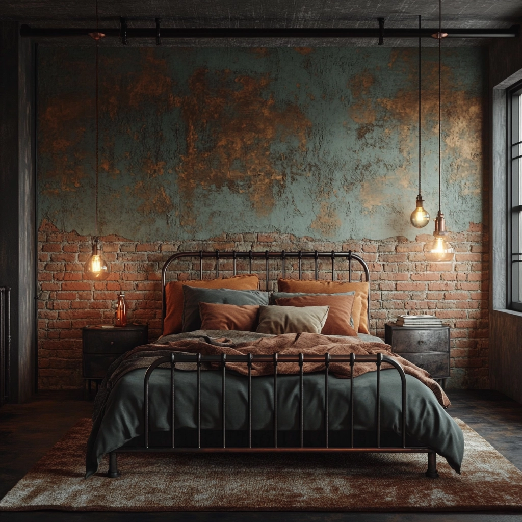 colorful farmhouse bedroom 33