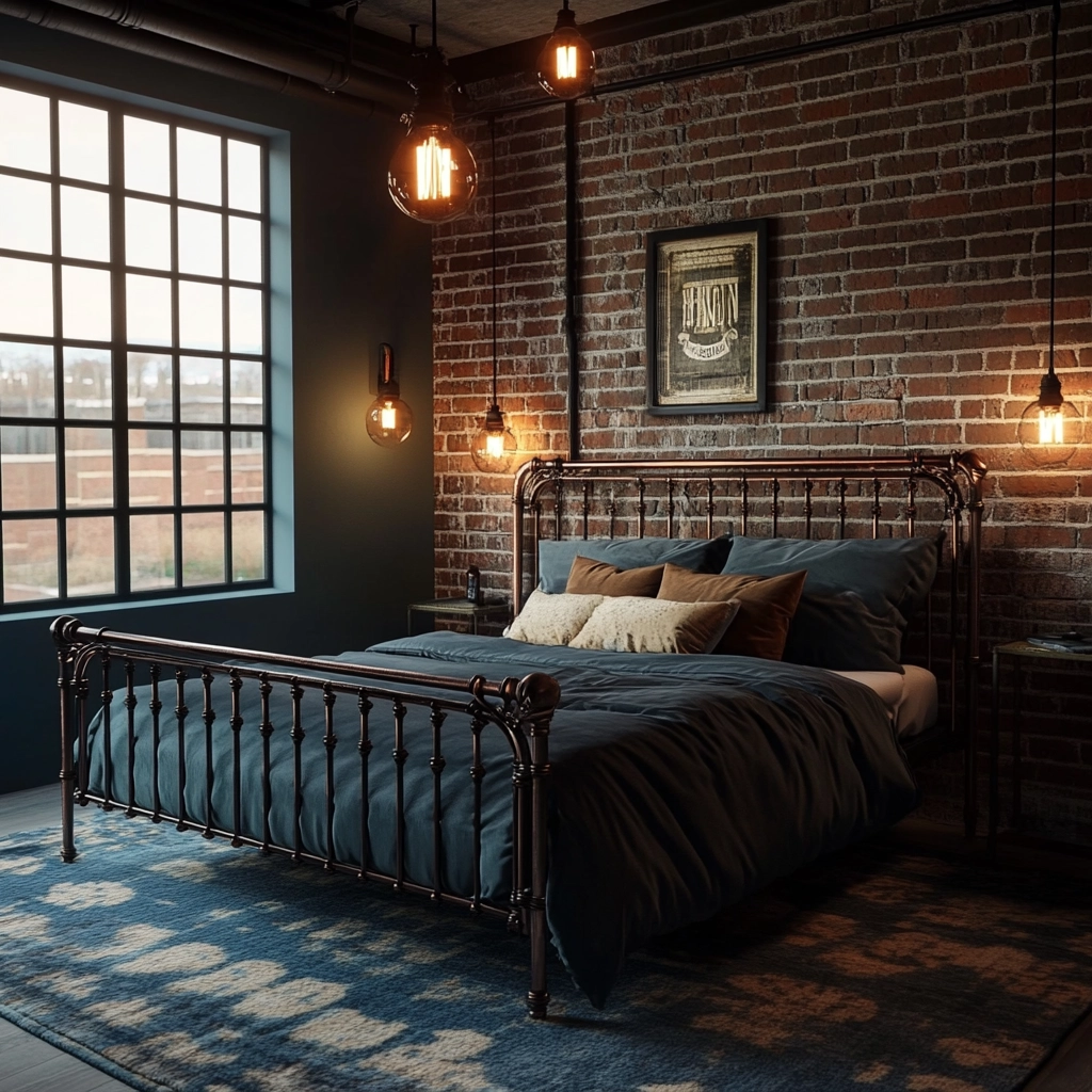 colorful farmhouse bedroom 35