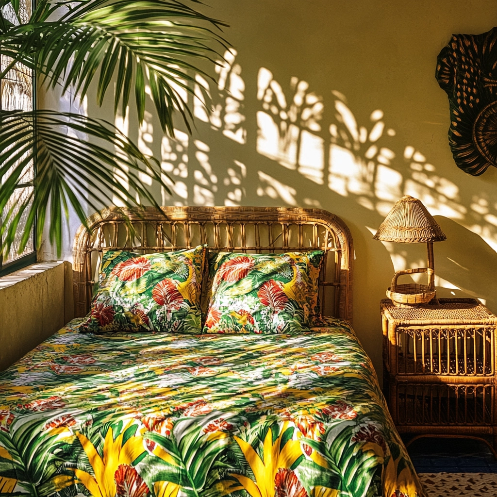 colorful farmhouse bedroom 45
